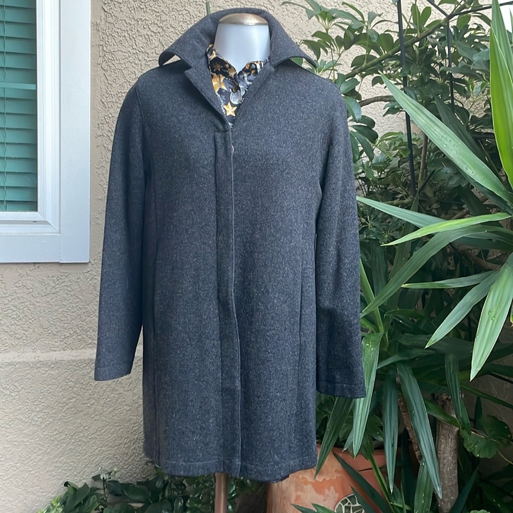 Dark gray Banana Republic wool blend coat